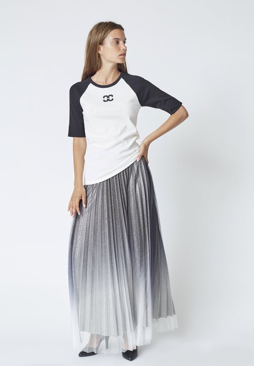 GrannyCC Block SS Tee - OffWhite - Black - Co'couture