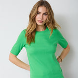 GrannyCC Rib SS O - Tee - Green - Co'couture
