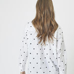HeartCC Oversize Shirt - White - Co'couture