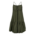 HeraCC Balloon Halter Dress - Army - Co'couture