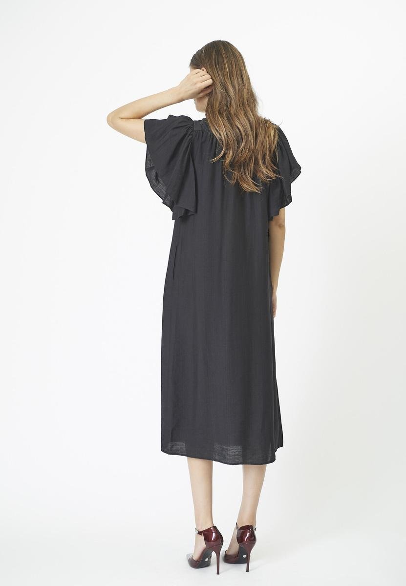 HeraCC SS Frill Dress - Black - Co'couture