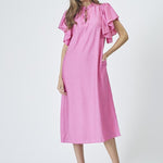 HeraCC SS Frill Dress - Pink - Co'couture