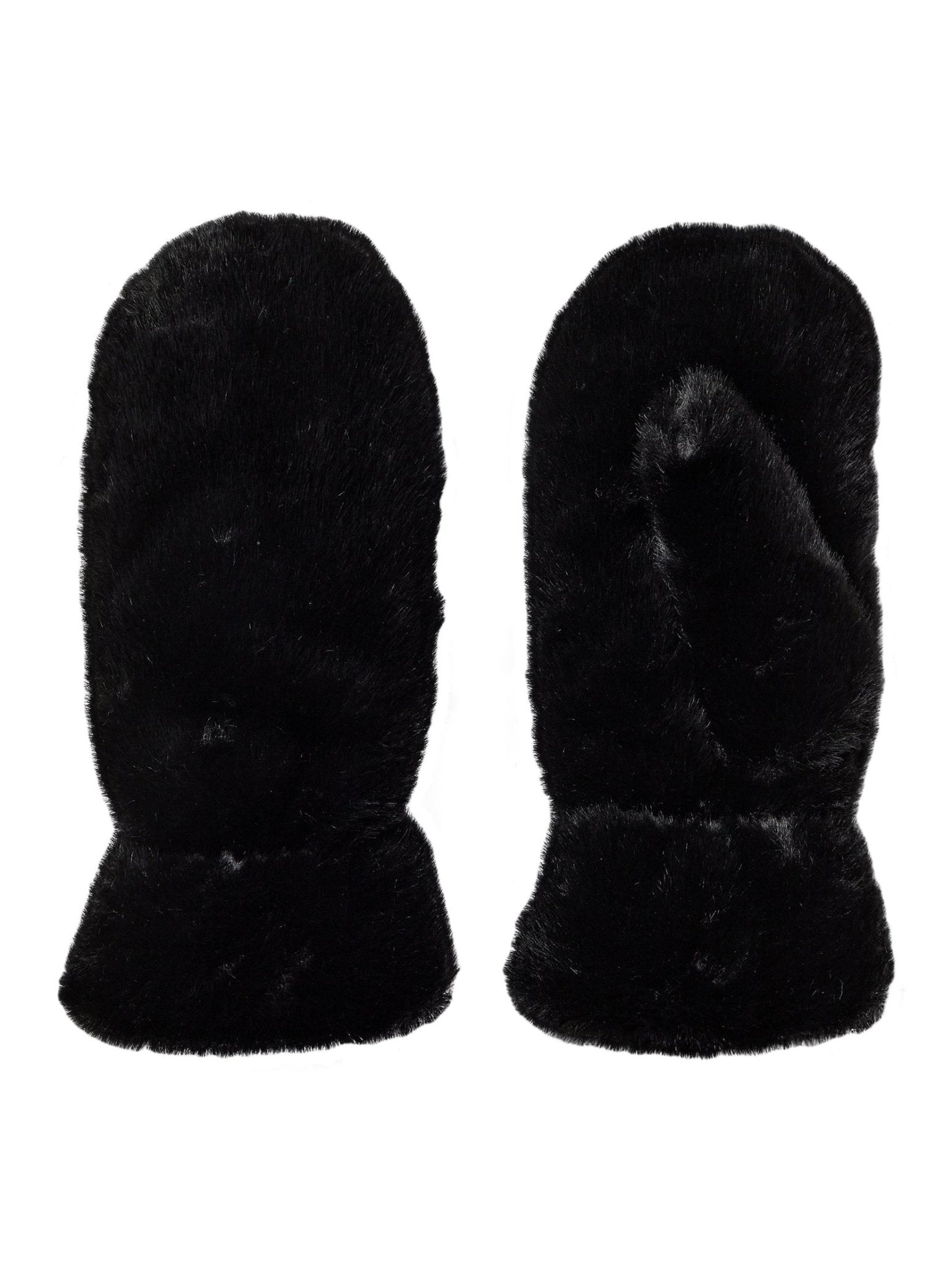 IsabelCC Fur Mitten - Black - Co'couture