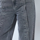 KellanCC Button LL Jeans - Mid Grey - Co'couture