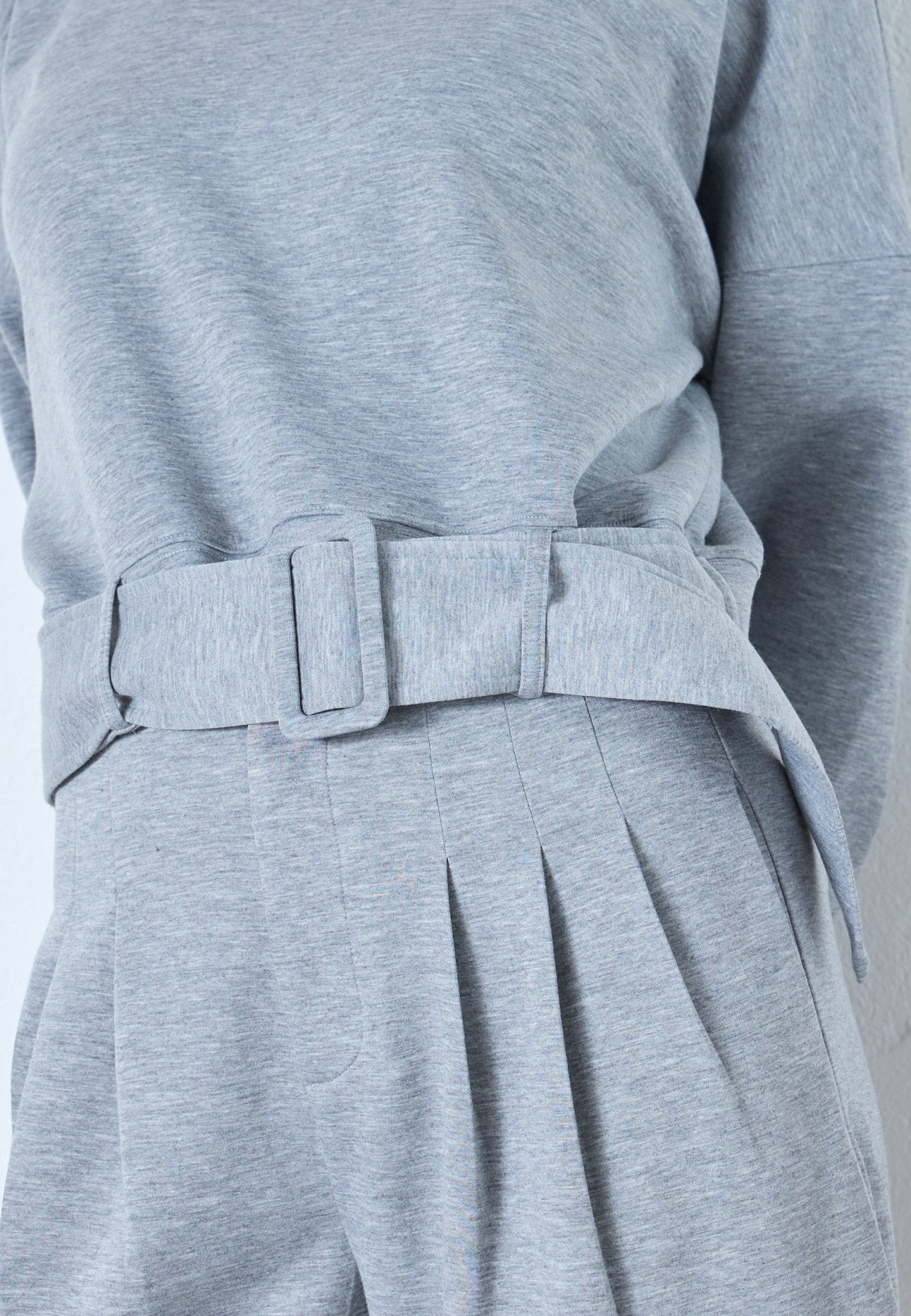 LanceCC Belt Sweat - Grey Melange - Co'couture