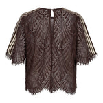 LetiCC Lace Blouse - Dark Brown - Co'couture