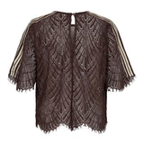 LetiCC Lace Blouse - Dark Brown - Co'couture