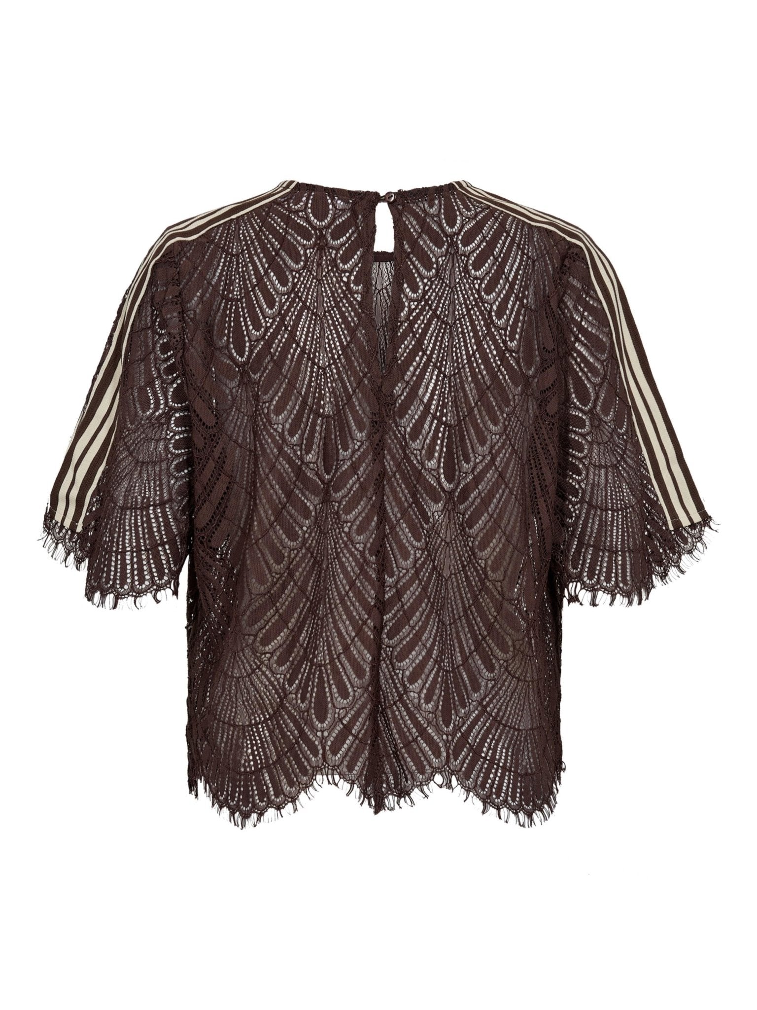 LetiCC Lace Blouse - Dark Brown - Co'couture
