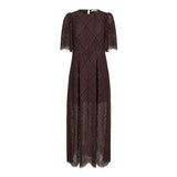LetiCC Lace Maxi Dress - Dark Brown - Co'couture