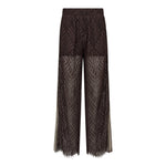 LetiCC Lace Panel Pant - Dark Brown - Co'couture