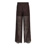 LetiCC Lace Panel Pant - Dark Brown - Co'couture