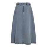LovaCC Anya Pleat Skirt - Denim blue - Co'couture