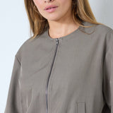 LunaCC Balloon Zip Jacket - Walnut - Co'couture