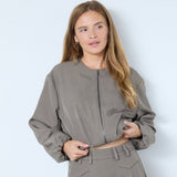 LunaCC Balloon Zip Jacket - Walnut - Co'couture