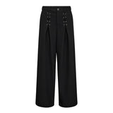 LunaCC Eyelet Wide Pant - Black - Co'couture