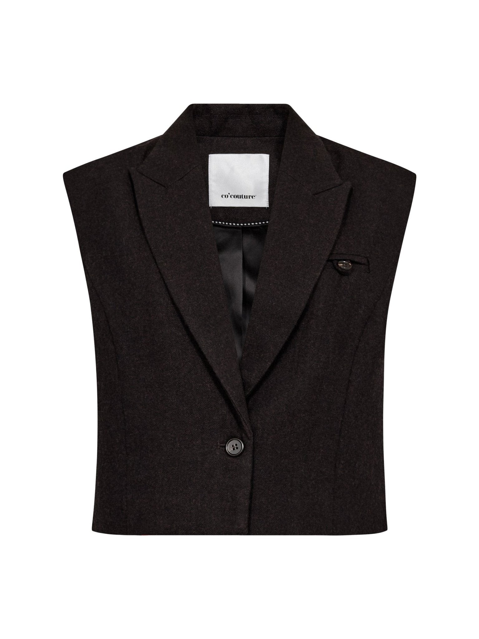 MeeraCC Vest - Dark Brown - Co'couture