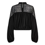 MingoCC Mix Lace Blouse - Black - Co'couture