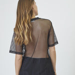 NellyCC Net Oversize Tee - Black - Co'couture