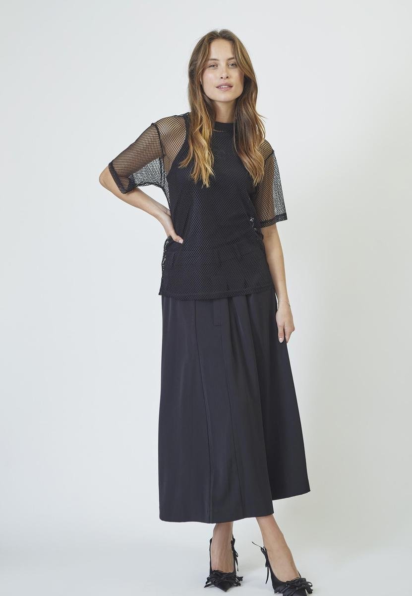 NellyCC Net Oversize Tee - Black - Co'couture
