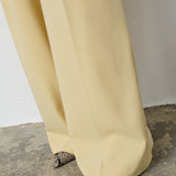 NilanCC Pleat LLPant - PaleYellow - Co'couture