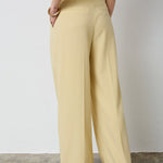 NilanCC Pleat LLPant - PaleYellow - Co'couture