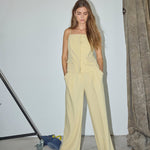 NilanCC Pleat Pant - PaleYellow - Co'couture
