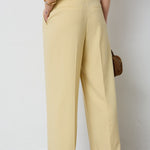 NilanCC Pleat Pant - PaleYellow - Co'couture