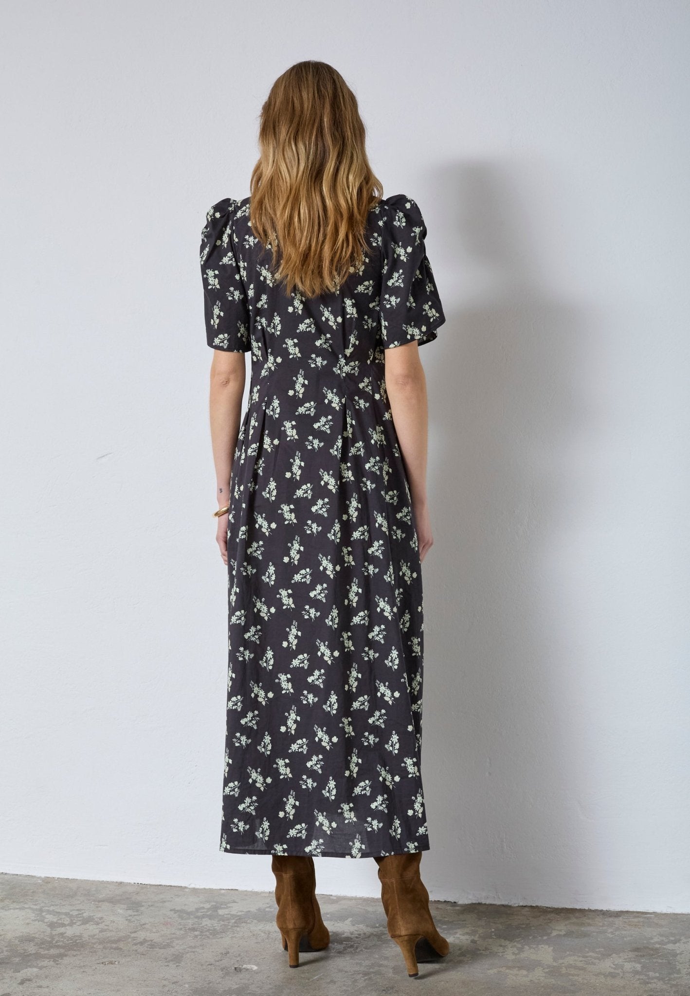 OliviaCC Flower Pleat Dress - Black - Co'couture