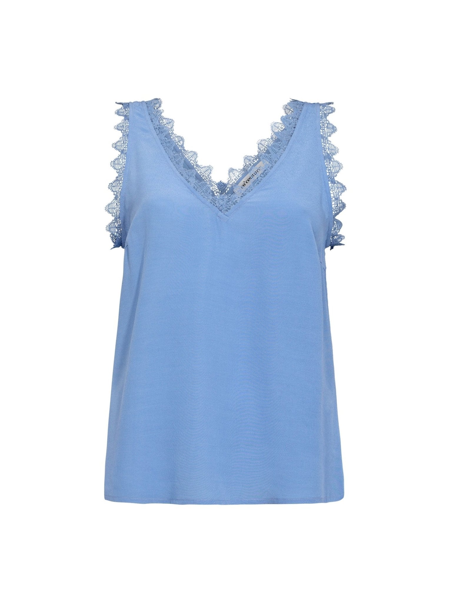 PerinCC Lace Singlet - Blue - Co'couture