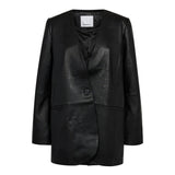 PhoebeCC Clean Leather Blazer - Black - Co'couture