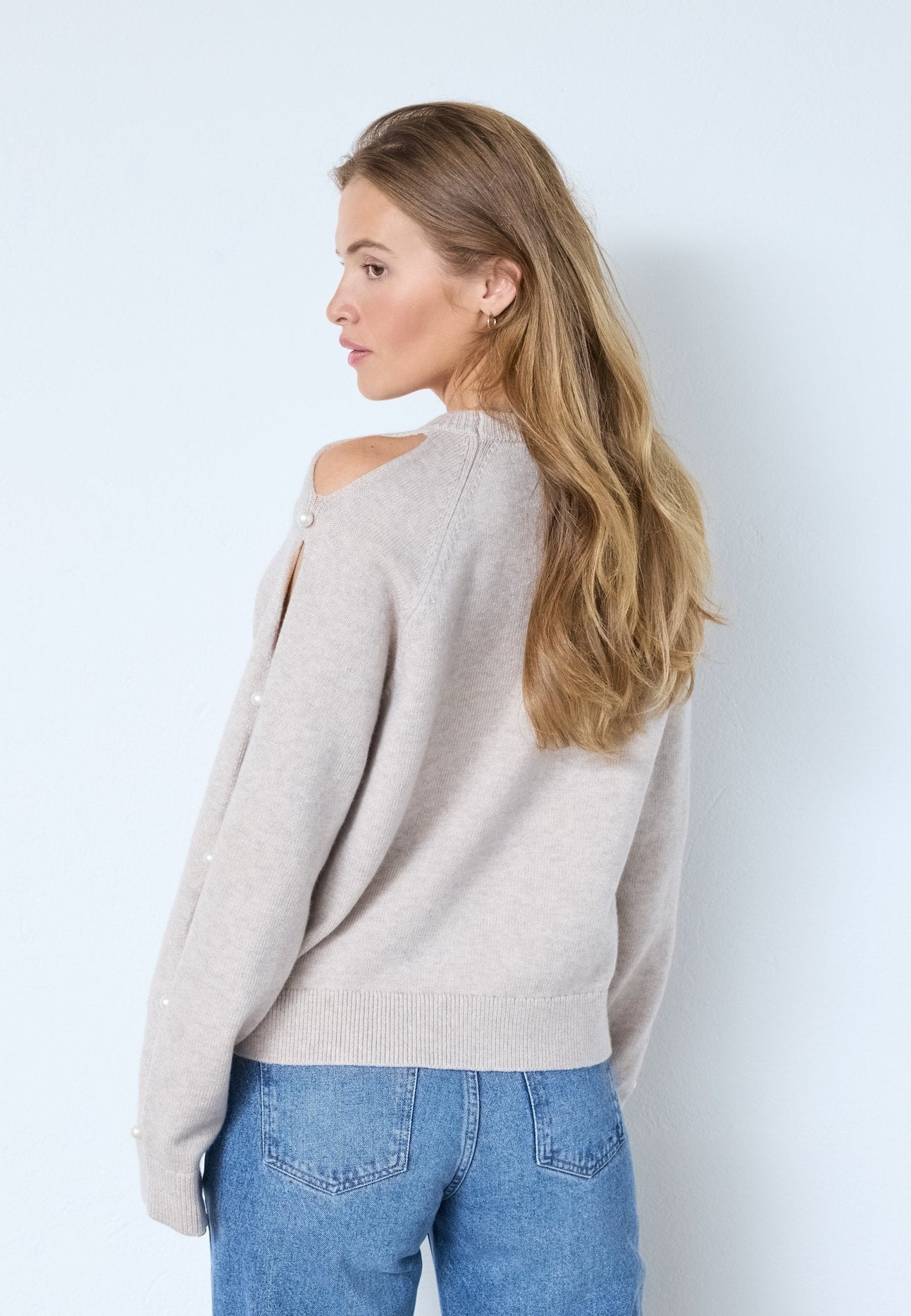 RowanCC Pearl Sleeve Knit - Bone - Co'couture