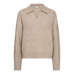 RowCC Collar Cable Knit - Creme - Co'couture