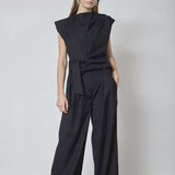 SagaCC Pleat Pant - Black - Co'couture