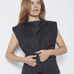 SagaCC Pleat Top - Black - Co'couture