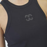 SaharaCC Embroidery Tank Top - Black - Co'couture