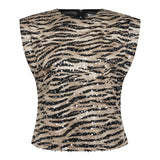 TigerCC Sequin Top - Bone - Co'couture