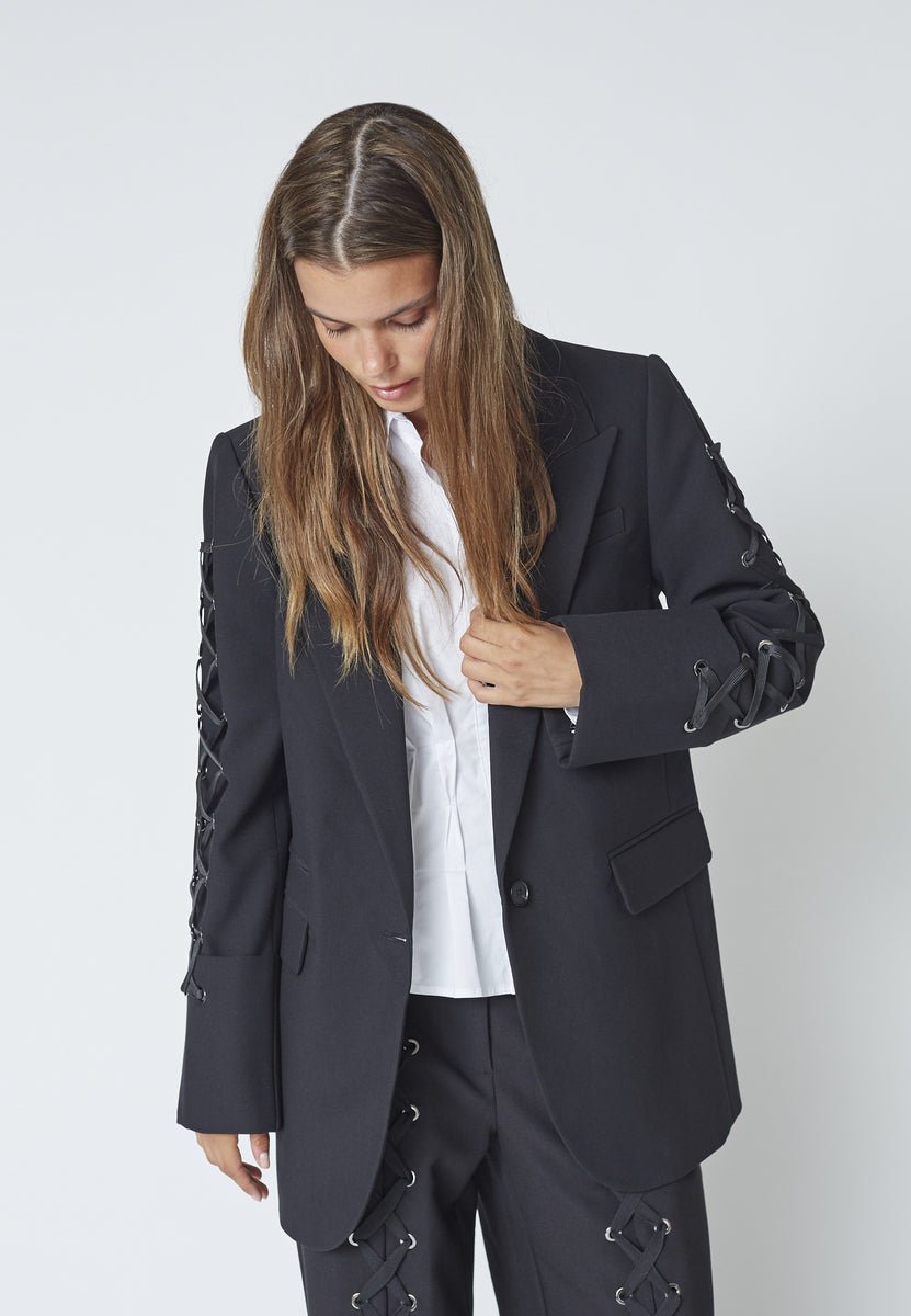 VolaCC Eyelet Blazer - Black - Co'couture