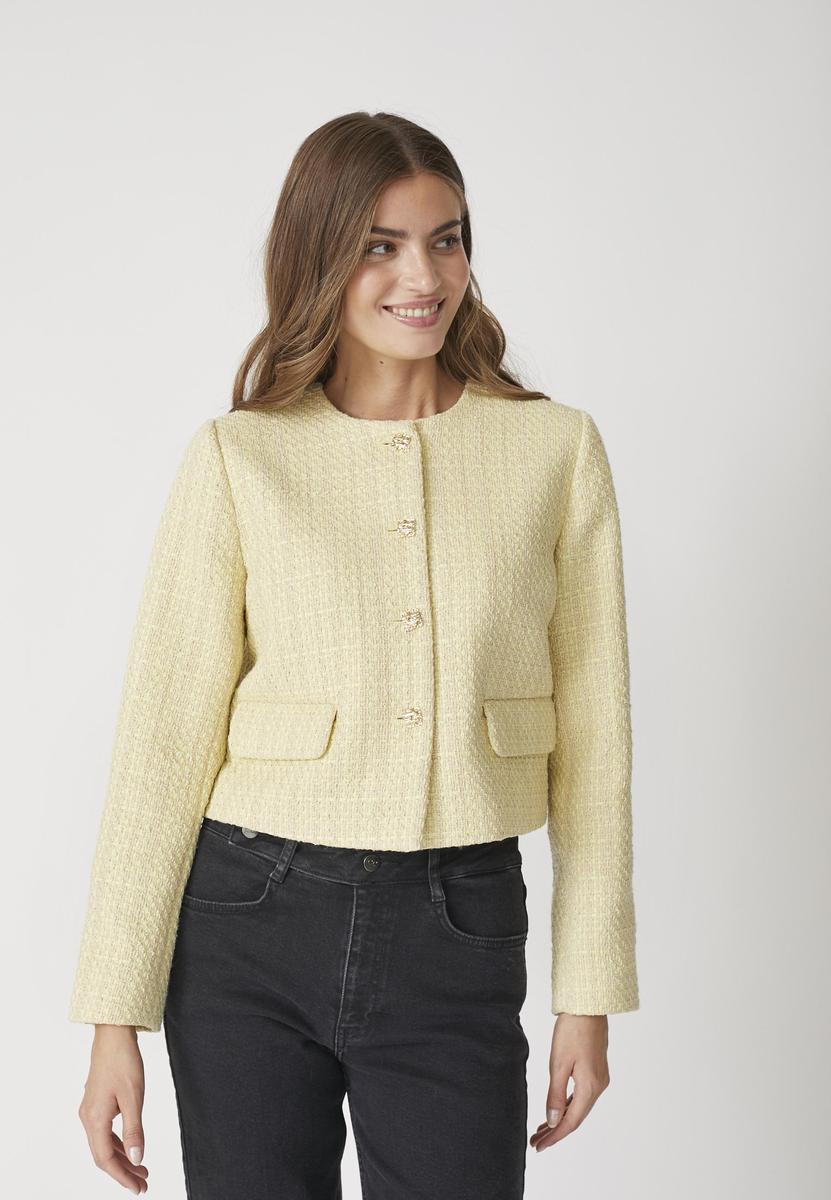 YaraCC Boucle Jacket - Pastel Yellow - Co'couture