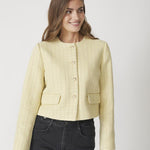 YaraCC Boucle Jacket - Pastel Yellow - Co'couture