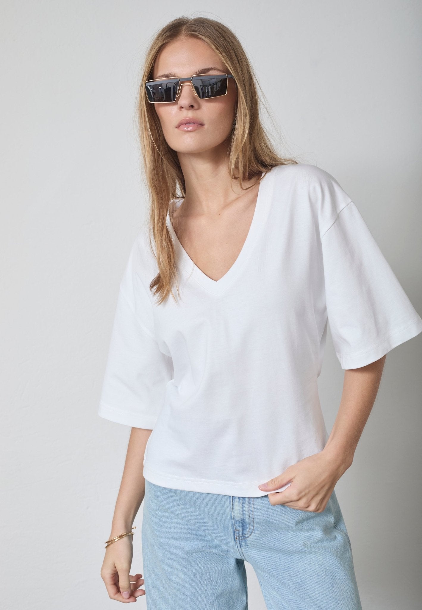 ZengaCC Tee V - Neck - White - Co'couture